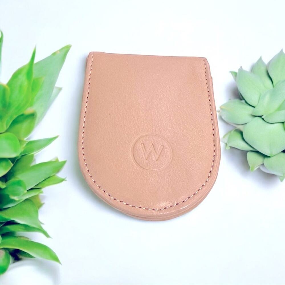 Wanderers Travel Co Ibiza Leather Card Holder Wallet Blush Pink